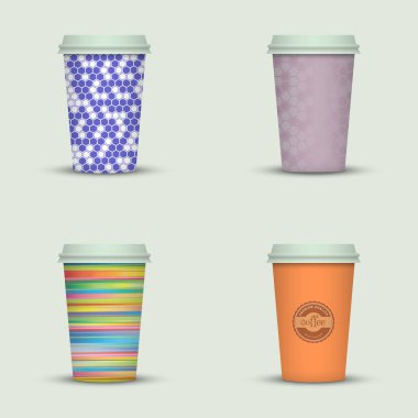 yaratıcı cappuccino kahve fincan seti