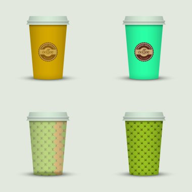 yaratıcı cappuccino kahve fincan seti