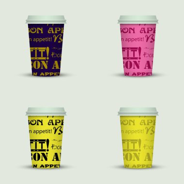 yaratıcı cappuccino kahve fincan seti