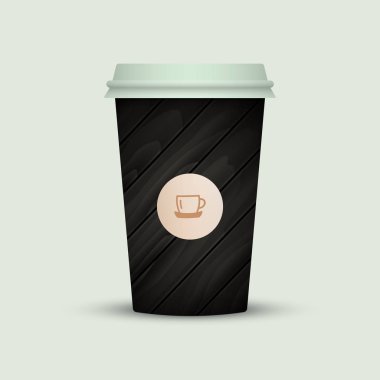 Gitmek için Modern kahve fincanı