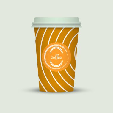 Yaratıcı tasarım için kahve fincanı götürün.