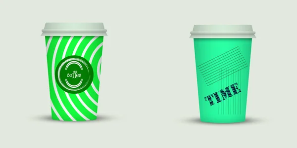 创意设计 带走咖啡杯 — 图库矢量图片