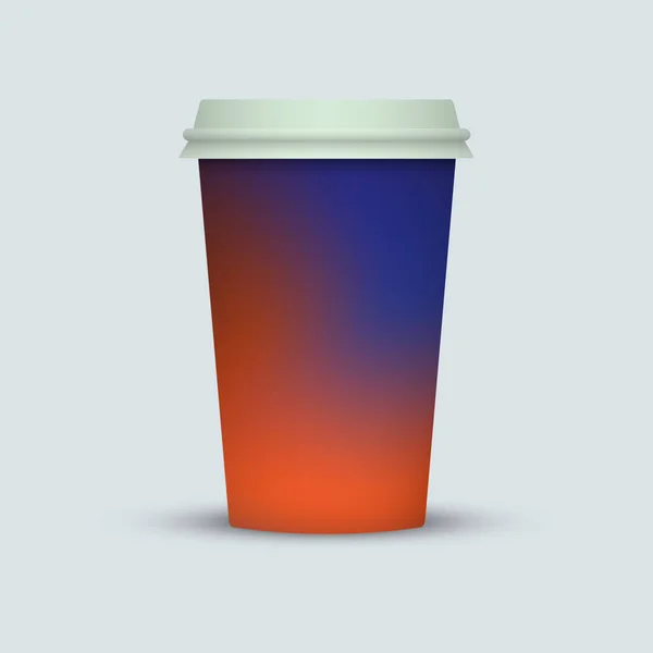 Creative Odnést Kávu Pohár Design — Stockový vektor