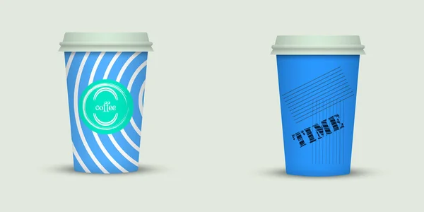 Креативний Дизайн Забирання Чашок Кави — стоковий вектор