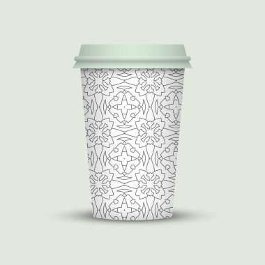 Gitmek için Modern kahve fincanı