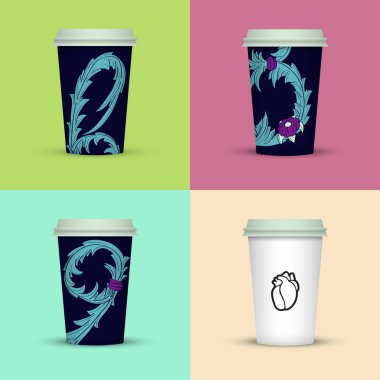 farklı kahve fincanı seti 