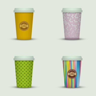 yaratıcı cappuccino kahve fincan seti