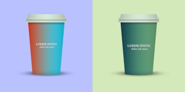 yaratıcı kahve Kupası şablonu