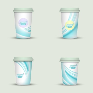 yaratıcı cappuccino kahve fincan seti