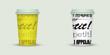 ışık arka plan üzerinde iki kahve fincanı