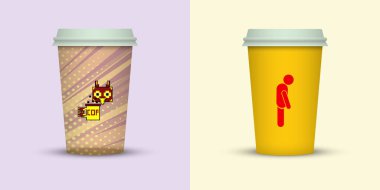 Yaratıcı kahve kupaları tasarım götürün.