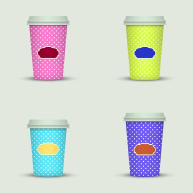 yaratıcı cappuccino kahve fincan seti