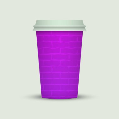 Yaratıcı tasarım için kahve fincanı götürün.