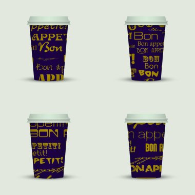 yaratıcı cappuccino kahve fincan seti