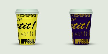 ışık arka plan üzerinde iki kahve fincanı