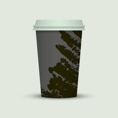 Suluboya kahve Kupası yaratıcı tasarım götürün.