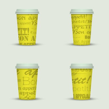 yaratıcı cappuccino kahve fincan seti