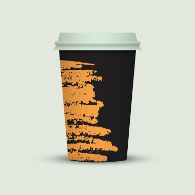 Suluboya kahve Kupası yaratıcı tasarım götürün.