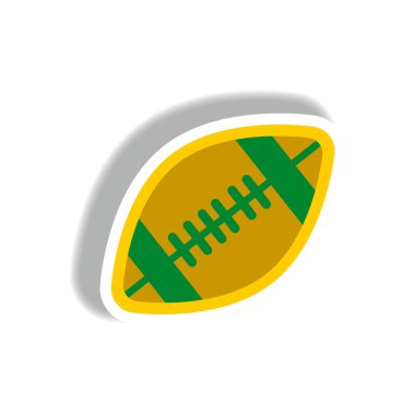 kağıt etiket tarzı Rugby topu