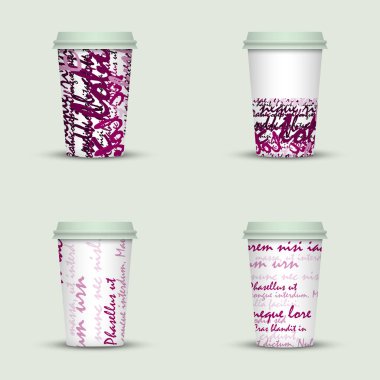 yaratıcı cappuccino kahve fincan seti