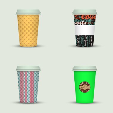 yaratıcı cappuccino kahve fincan seti