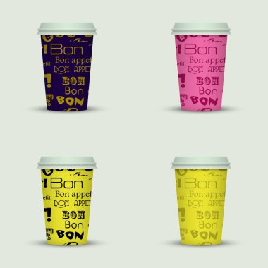 yaratıcı cappuccino kahve fincan seti