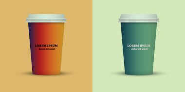 Yaratıcı kahve kupaları tasarım götürün.
