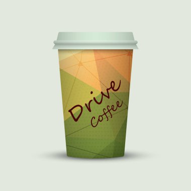 Yaratıcı tasarım için kahve fincanı götürün.