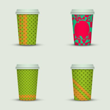 yaratıcı cappuccino kahve fincan seti