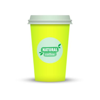 Yaratıcı tasarım için kahve fincanı götürün.