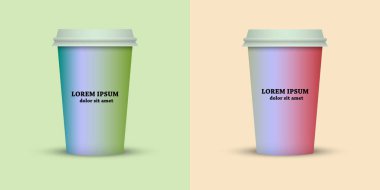 yaratıcı kahve Kupası şablonu