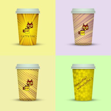 farklı kahve fincanı seti 