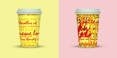 Yaratıcı kahve kupaları tasarım götürün.