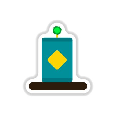 Vektör çizim kağıt etiket Çin yeni yılı kutlama stil küçük bitki