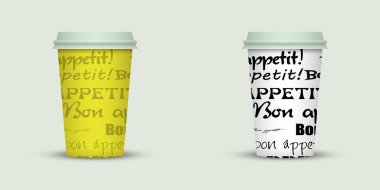 ışık arka plan üzerinde iki kahve fincanı