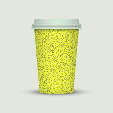 Gitmek için Modern kahve fincanı