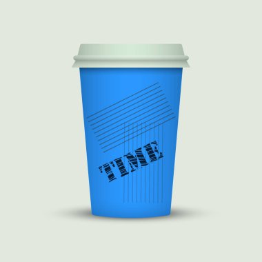 Yaratıcı tasarım için kahve fincanı götürün.