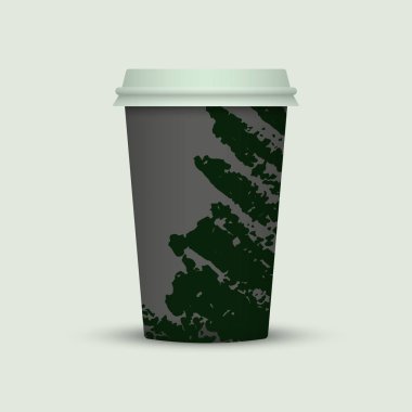 Suluboya kahve Kupası yaratıcı tasarım götürün.