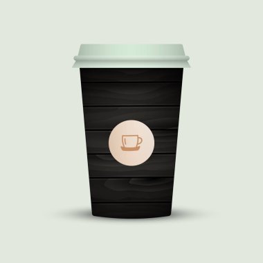 Gitmek için Modern kahve fincanı