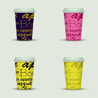 yaratıcı cappuccino kahve fincan seti