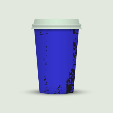 Suluboya kahve Kupası yaratıcı tasarım götürün.