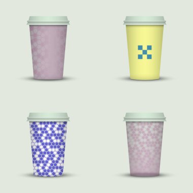 yaratıcı cappuccino kahve fincan seti