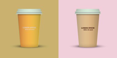 yaratıcı kahve Kupası şablonu