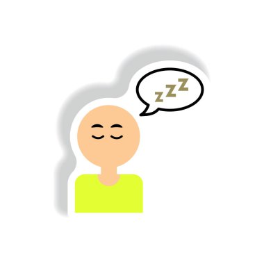 Vektör kağıt etiket AIDS insan çeşitli belirtileri