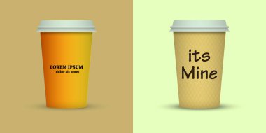 Yaratıcı kahve kupaları tasarım götürün.