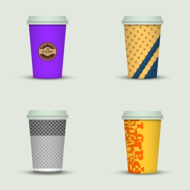 yaratıcı cappuccino kahve fincan seti