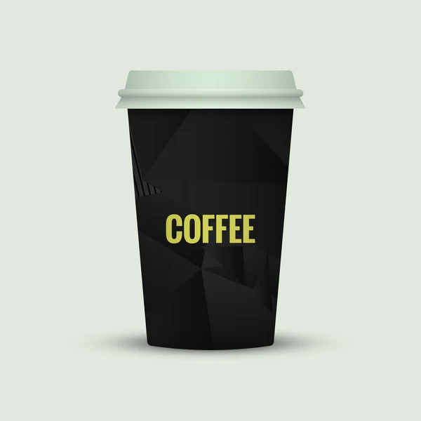 Tasse Café Créative Sur Fond Clair — Image vectorielle