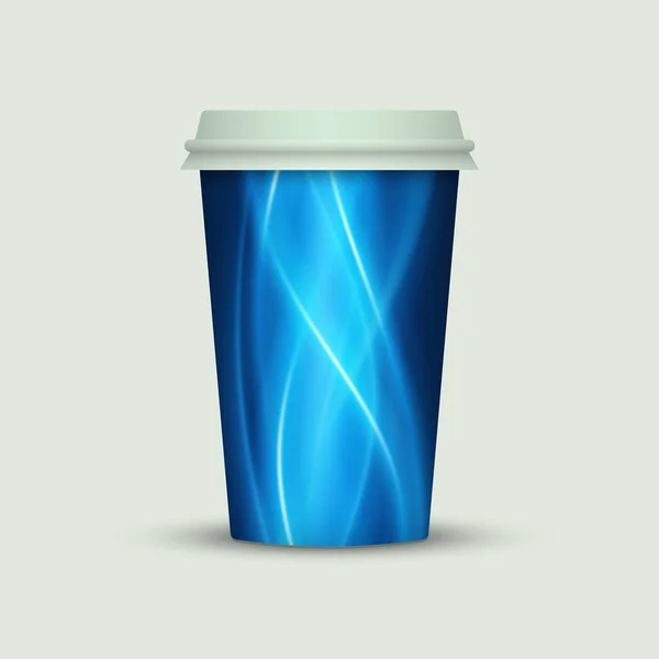 Kreativní Coffee Cup Šablona Světlé Pozadí — Stockový vektor
