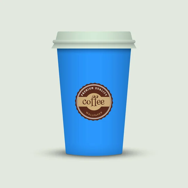 明るい背景にカラフルなコーヒー カップ — ストックベクタ
