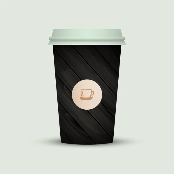 Moderne Kaffeetasse to go — Stockvektor